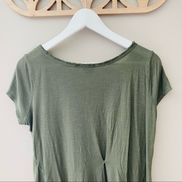 Postmark by Anthro. Short Sleeve Top Green Sz Medium - Picture 6 of 9